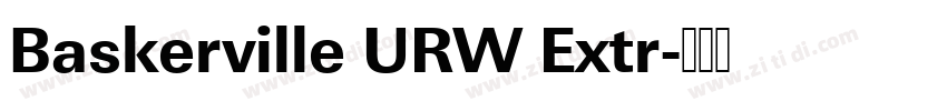 Baskerville URW Extr字体转换